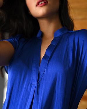 EXHILARATING BLOUSE - ROYAL BLUE