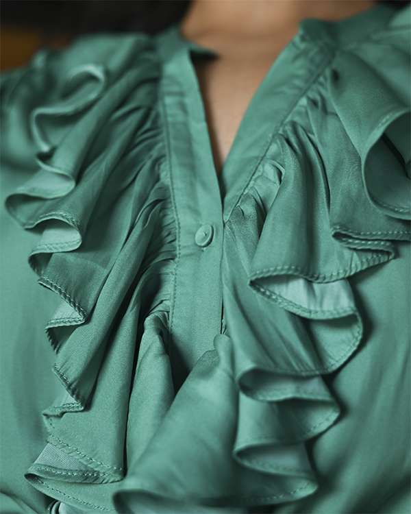 EMPOWERING BLOUSE - ULTRAMARINE GREEN