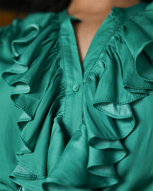 EMPOWERING BLOUSE - ULTRAMARINE GREEN