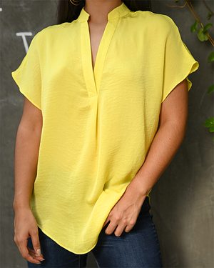 EXHILARATING BLOUSE - GREEN SHEEN